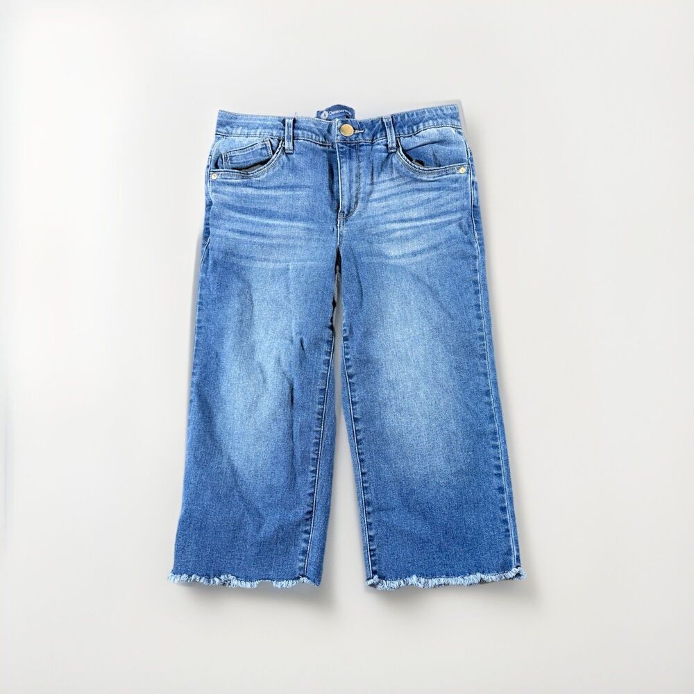 Womens Democracy Ab"technology Abtechnology Light Wash Raw Hem Jeans - Sz 8